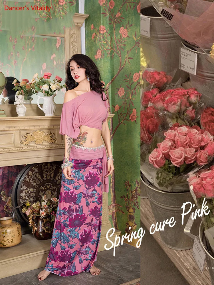 Belly Dance Training Clothes Autumn Mesh Off Shoulder Top Long Skirt Set 3 Colors Oriental Indian Dancing Beginners Group Suit
Belly Dance Training Clothes Autumn Mesh Off Shoulder Top Long Skirt Set 3 Colors Oriental Indian Dancing Beginners Group Suit