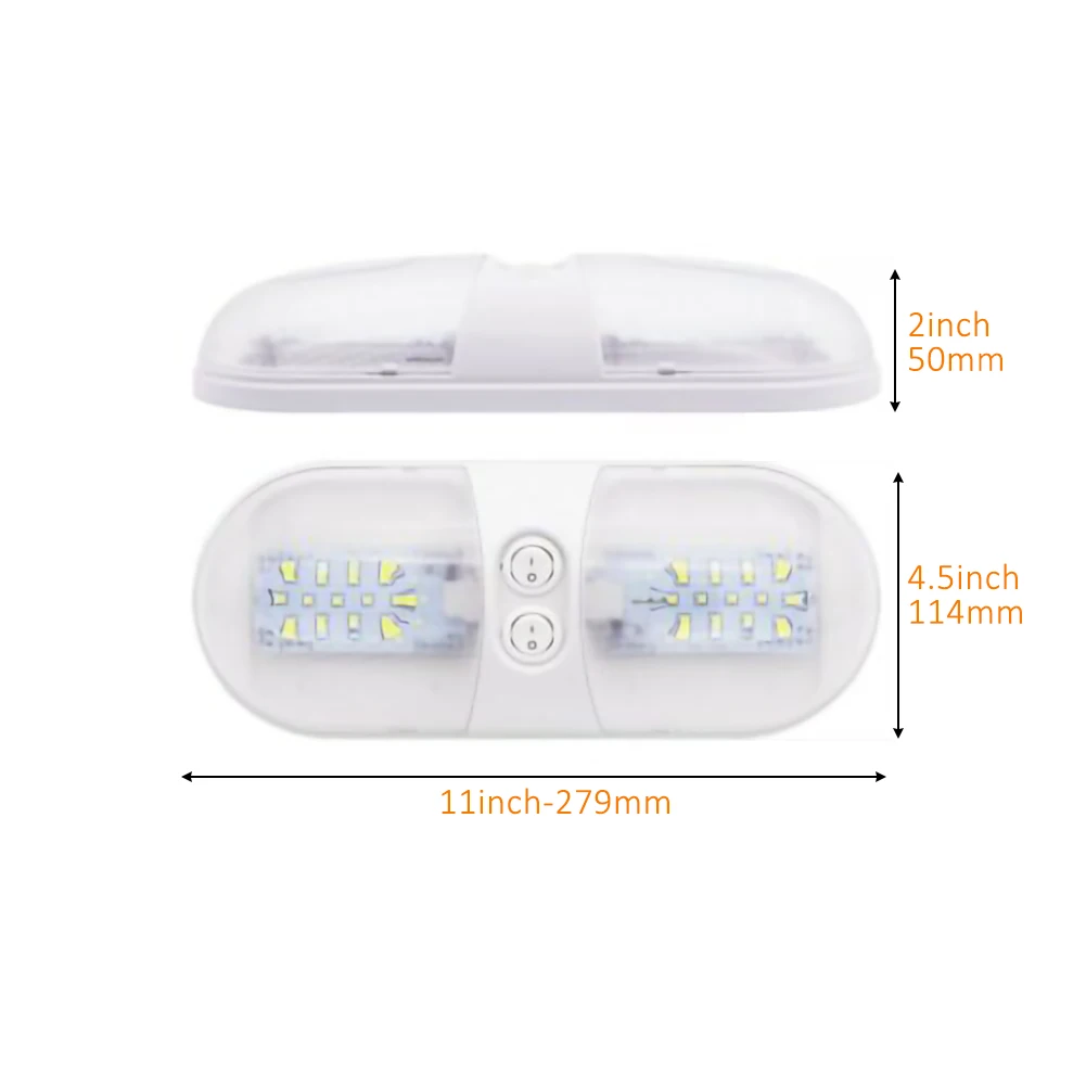 New LED Work Lights RV 12V Fixture Ceiling Trailer Camper Marine Oval Double Dome Lamps Car Accessories Dropshipping In Stock
New LED Work Lights RV 12V Fixture Ceiling Trailer Camper Marine Oval Double Dome Lamps Car Accessories Dropshipping In Stock