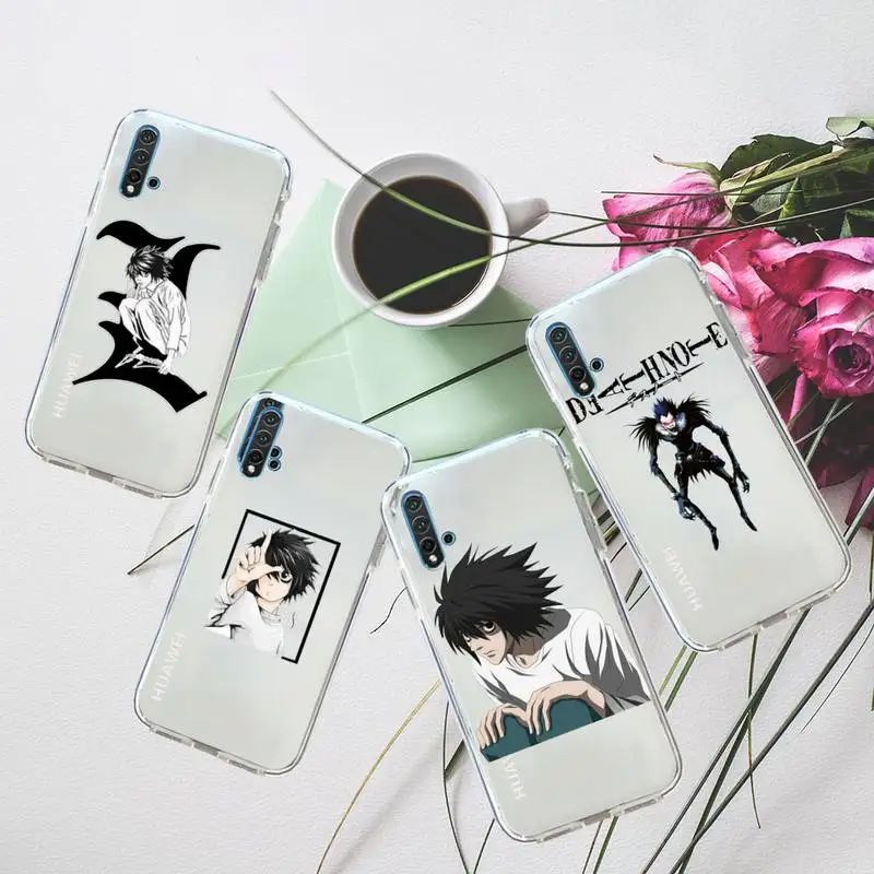 Cartoon Death Note Japan Anime Phone Case Transparent for Huawei honor P mate 40 20 30 10 50 i 9 x mate pro lite 8a
Cartoon Death Note Japan Anime Phone Case Transparent for Huawei honor P mate 40 20 30 10 50 i 9 x mate pro lite 8a