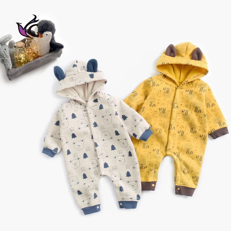Yg Baby Bodysuit 0-3 Year Old Boy's Clothes Fleece Animal Printed Climbing Clothes Thickened Harbin Clothes
Yg Baby Bodysuit 0-3 Year Old Boy's Clothes Fleece Animal Printed Climbing Clothes Thickened Harbin Clothes