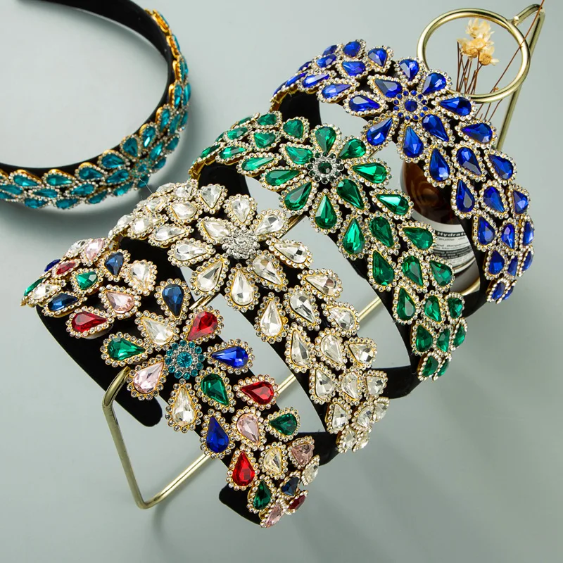 2021 Colorful Crystal Rhinestone Hairband for Women Gorgeous Baroque Flower Shining Headband Hair Hoop Girls Hair Accessories
2021 Colorful Crystal Rhinestone Hairband for Women Gorgeous Baroque Flower Shining Headband Hair Hoop Girls Hair Accessories