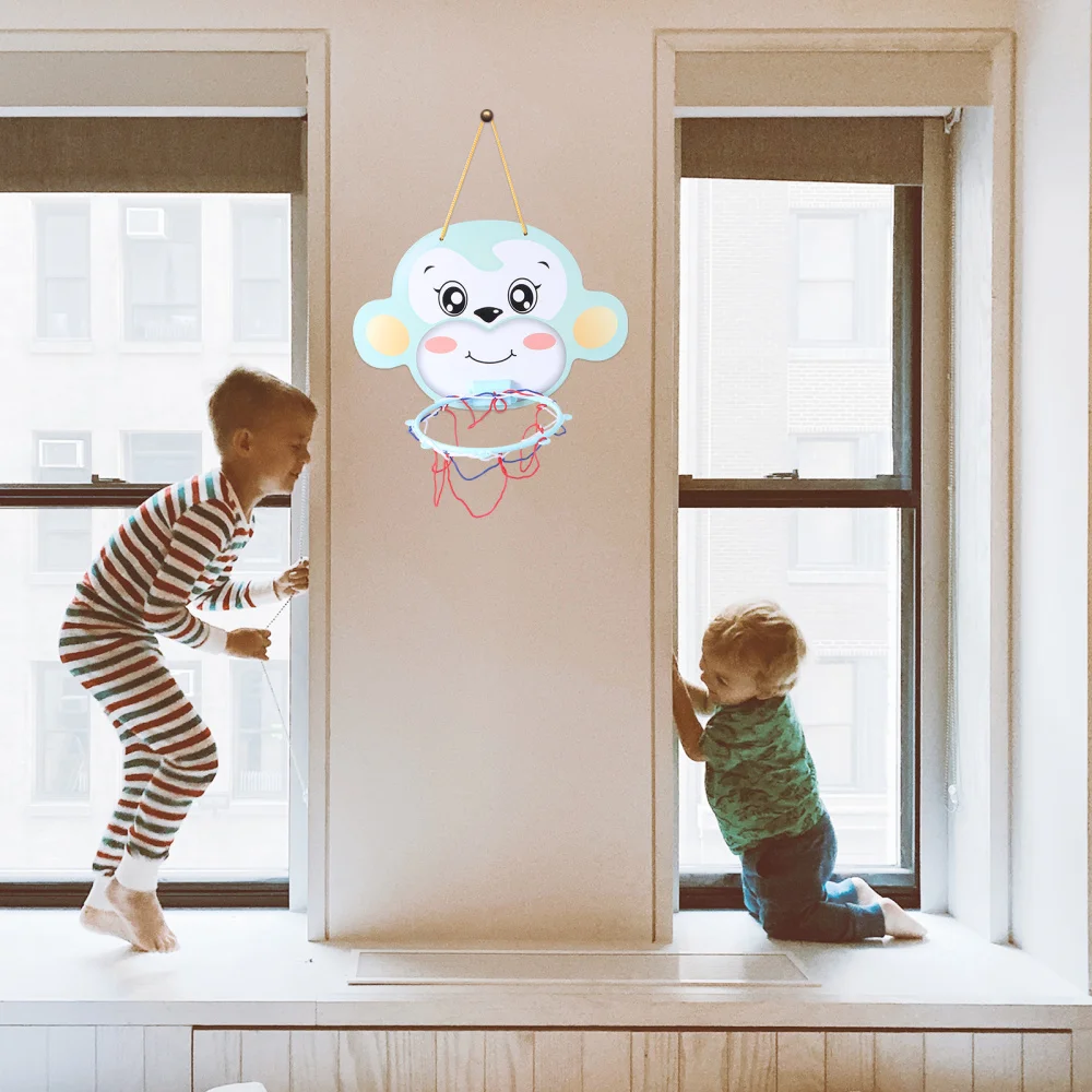 Cartoon Monkey Pattern Wall Mounted Liftable Mini Basketball Hoop Balls Basketball with and Needle Pump for Kids Childr
Cartoon Monkey Pattern Wall Mounted Liftable Mini Basketball Hoop Balls Basketball with and Needle Pump for Kids Childr