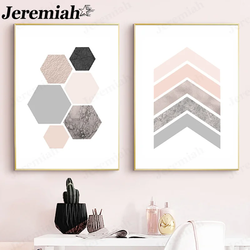Abstract Geometric Canvas Poster Blush Pink Gray Hexagon Painting Wall Art Nordic Home Living Room Decoration
Abstract Geometric Canvas Poster Blush Pink Gray Hexagon Painting Wall Art Nordic Home Living Room Decoration