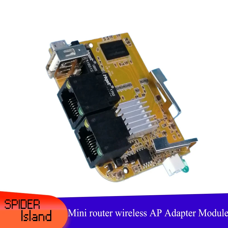 Mini Router Adapter Wireless AP Mini 2-ports Repeater MTK7620WIFI Motherboard IP201
Mini Router Adapter Wireless AP Mini 2-ports Repeater MTK7620WIFI Motherboard IP201