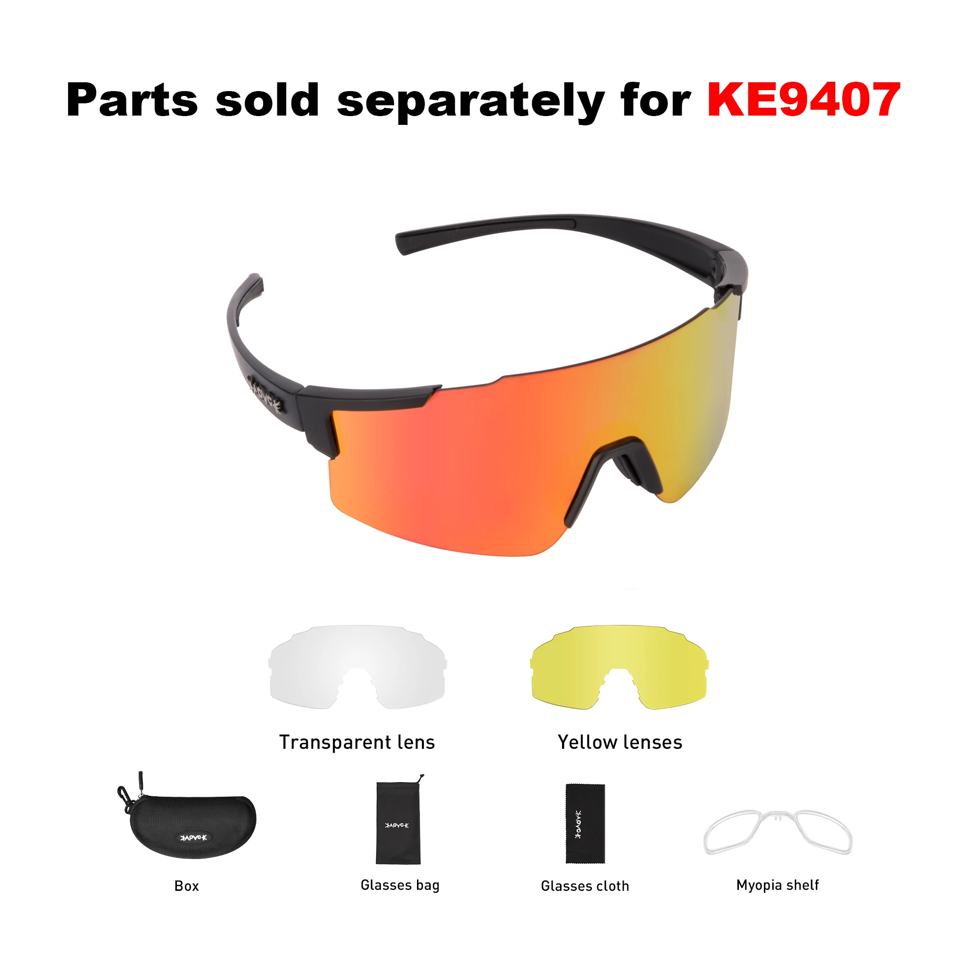 KE9407 Full Red Blue Green Polarized Lens Photochromic Replacement Lenses Cycling Bicycle Sun Glasses Eyewear Frame Suitable
KE9407 Full Red Blue Green Polarized Lens Photochromic Replacement Lenses Cycling Bicycle Sun Glasses Eyewear Frame Suitable