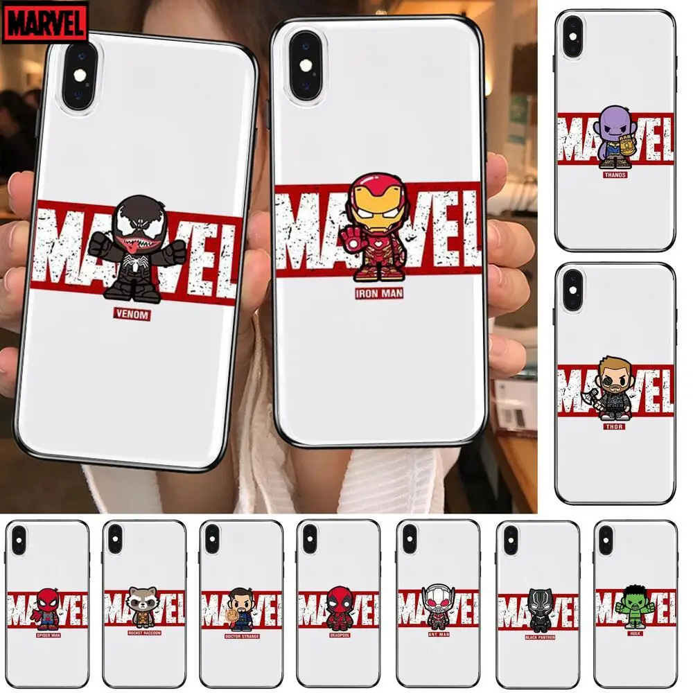 Cartoon cute marvel hero Transparent Phone Case For XiaoMi Redmi 11lite ultra 10x 9 8A 7 6 A Pro T 5G K40 Anime protect Cover Si
Cartoon cute marvel hero Transparent Phone Case For XiaoMi Redmi 11lite ultra 10x 9 8A 7 6 A Pro T 5G K40 Anime protect Cover Si