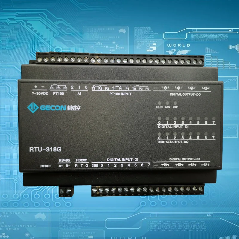 4pt100 Temperature 3AI Analog Input 8di Digital Input 8Do Output Modbus Protocol IO Module
4pt100 Temperature 3AI Analog Input 8di Digital Input 8Do Output Modbus Protocol IO Module