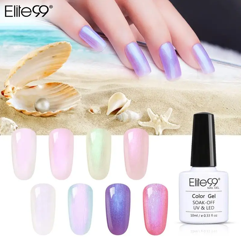 

Elite99 Shell Pearl Gel Polish Hybrid Nail Primer Soak Off UV Led Lamp Nail Gel Lacquer Nails Art For Manicure Nail Varnish 10ml