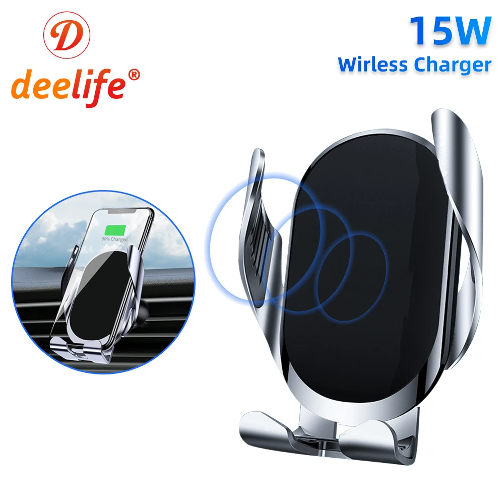 Deelife Car Phone Smartphone Holder with 15W Qi Wireless Charger Mobile Support Car Dashboard
Deelife Car Phone Smartphone Holder with 15W Qi Wireless Charger Mobile Support Car Dashboard