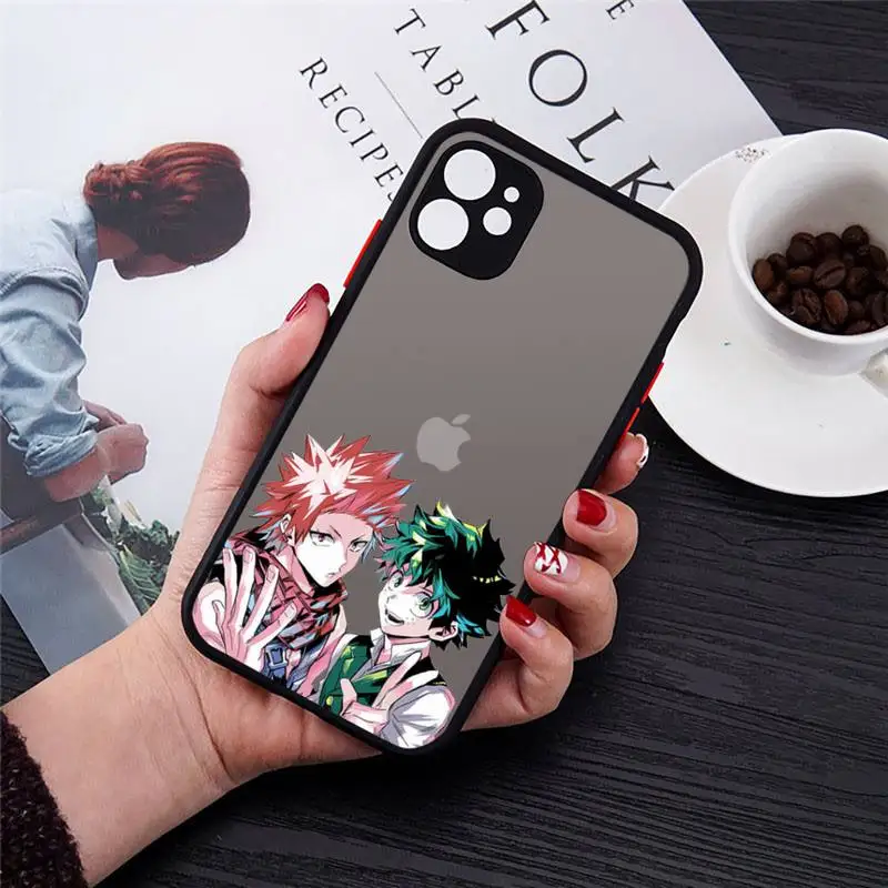My Hero Academia deku bakugou Boku Phone Case matte transparent For black iPhone 7 8 x xs xr 11 12 pro plus max mini Clear
My Hero Academia deku bakugou Boku Phone Case matte transparent For black iPhone 7 8 x xs xr 11 12 pro plus max mini Clear