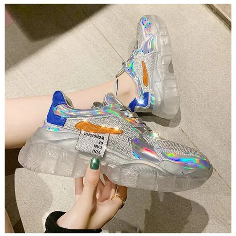 2020 Spring Trend Women Transparent Sneakers Harajuku Platform Woman Shoes Laser Jelly Casual Shoes Shining Shoes Running Shoes
2020 Spring Trend Women Transparent Sneakers Harajuku Platform Woman Shoes Laser Jelly Casual Shoes Shining Shoes Running Shoes