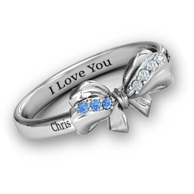 Wholesale Fashion Silver Color Bow Inlaid White Blue Zircon Crystal Alloy Metal Female Ring for Women Party Wedding Jewelry
Wholesale Fashion Silver Color Bow Inlaid White Blue Zircon Crystal Alloy Metal Female Ring for Women Party Wedding Jewelry