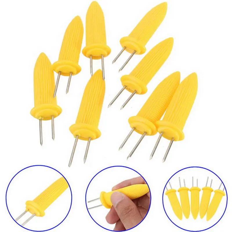 Fork Corn Skewer Steel Corn Holders Corn On The Cob Skewers Fruit Forks Outdoor BBQ Barbecue Tools
Fork Corn Skewer Steel Corn Holders Corn On The Cob Skewers Fruit Forks Outdoor BBQ Barbecue Tools