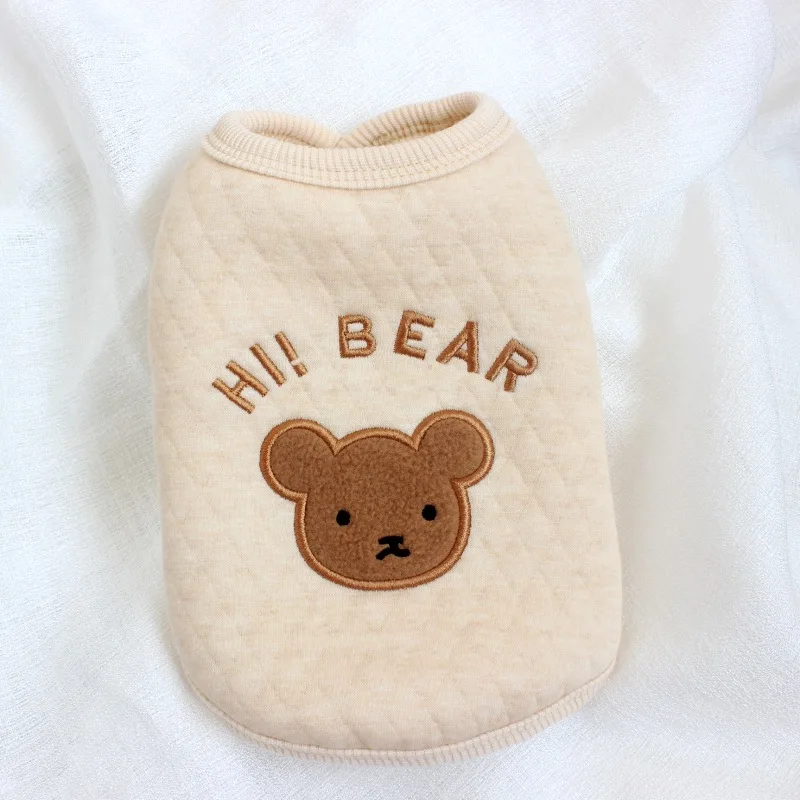 Pet Plus Velvet Bear Vest Embroidery Warm Autumn and Winter Thick Coat Striped Bottoming Shirt Suit For Small Dogs Cat Chihuahua
Pet Plus Velvet Bear Vest Embroidery Warm Autumn and Winter Thick Coat Striped Bottoming Shirt Suit For Small Dogs Cat Chihuahua