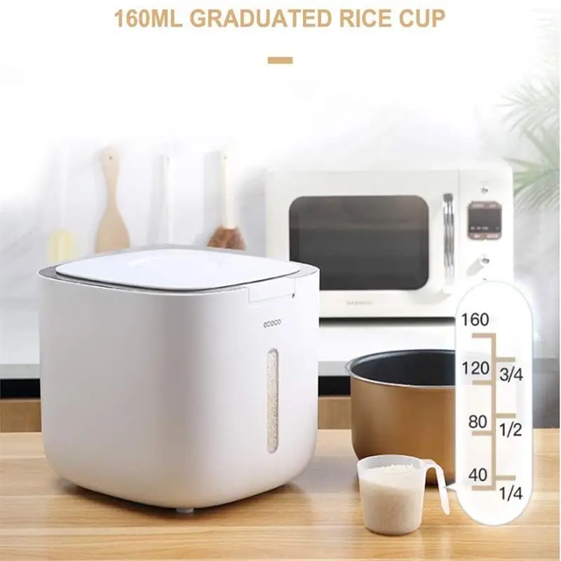 10KG Kitchen Collection Nano Bucket Rice Box Insect-Proof Moisture-Proof Sealed Rice Cylinder Household Grain Food Container
10KG Kitchen Collection Nano Bucket Rice Box Insect-Proof Moisture-Proof Sealed Rice Cylinder Household Grain Food Container
