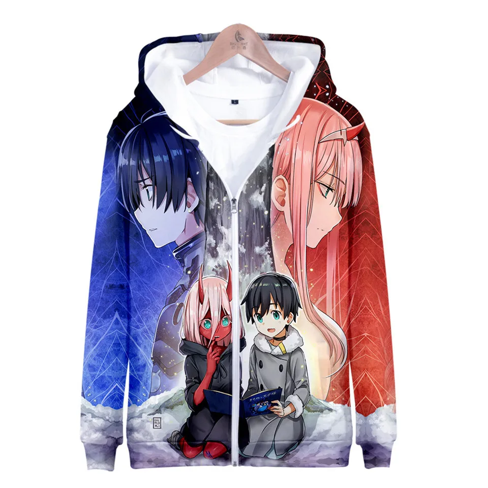 Cute DARLING in the FRANXX Hoodies Zipper Sweatshirt Anime Zero Two 3D Hoodie Unisex Pink Girls Face Tops Kawaii Zipper Coats
Cute DARLING in the FRANXX Hoodies Zipper Sweatshirt Anime Zero Two 3D Hoodie Unisex Pink Girls Face Tops Kawaii Zipper Coats