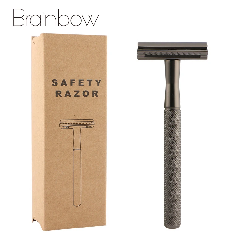 Brainbow 1PC Safety Razor Men's Double Edge Razor Classic Manual Shaving Razor For Women Hair Removal with 5 pcs Shaving Blades
Brainbow 1PC Safety Razor Men's Double Edge Razor Classic Manual Shaving Razor For Women Hair Removal with 5 pcs Shaving Blades