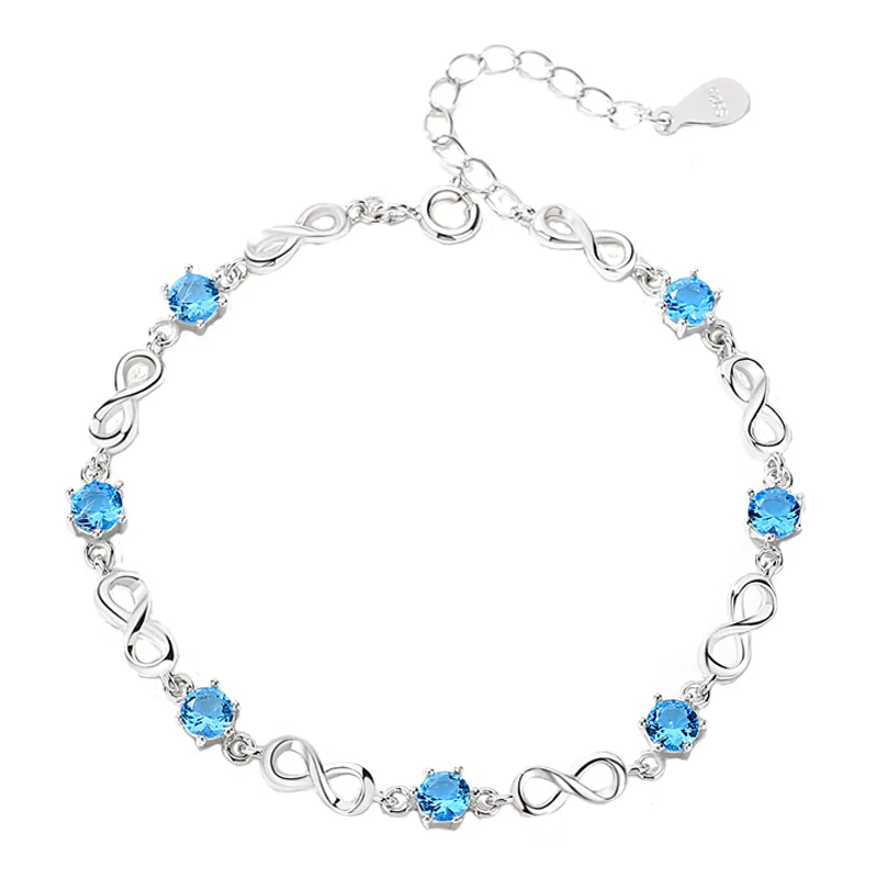 New Infinite Love Bracelet S925 Sterling Silver Fashion Temperament Bracelet Bracelet All-match Girlfriend Tanabata Gift
New Infinite Love Bracelet S925 Sterling Silver Fashion Temperament Bracelet Bracelet All-match Girlfriend Tanabata Gift