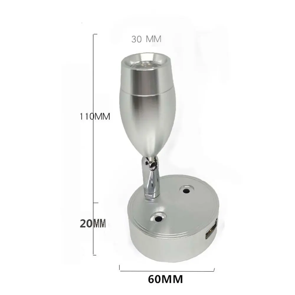 2 Pieces Of LED Wall Lamp Smart Touch Dimmable Bedside RV Light With USB Charging Port For Caravans, Boats And Yachts DC 12-24V
2 Pieces Of LED Wall Lamp Smart Touch Dimmable Bedside RV Light With USB Charging Port For Caravans, Boats And Yachts DC 12-24V