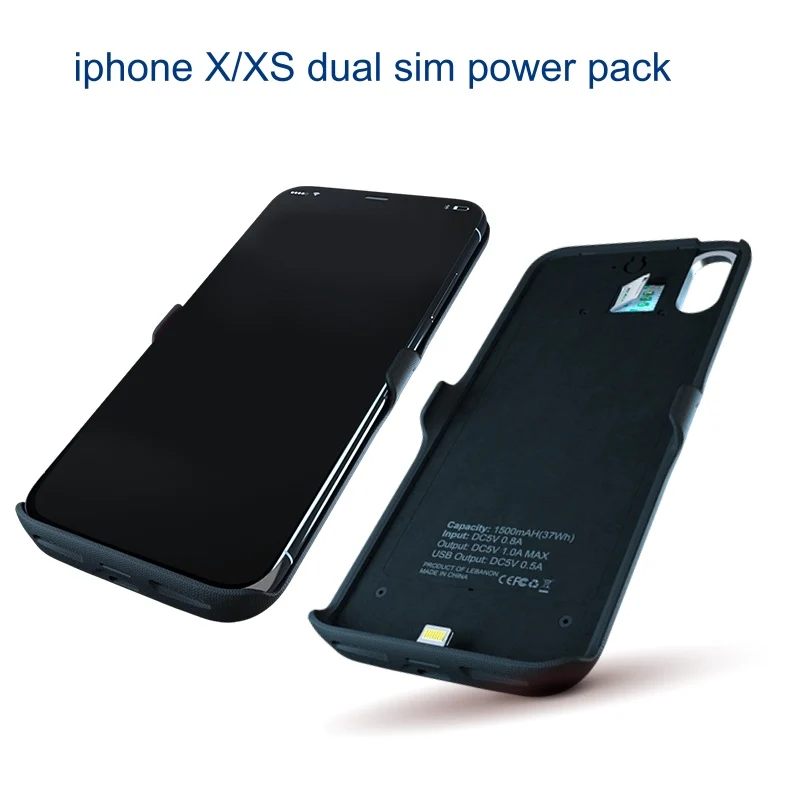 Dual Sim Dual Standby 1500mAh Power Bank Battery Case For iPhone X With App No Need Network Case Protector
Dual Sim Dual Standby 1500mAh Power Bank Battery Case For iPhone X With App No Need Network Case Protector