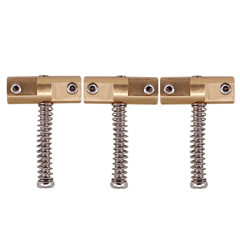 Guitar Compensated Bridge Brass Saddles Set 10.8mm Style Bridge Saddle for TL Style 6 Strings Electric Guitar Part(3Pcs)
Guitar Compensated Bridge Brass Saddles Set 10.8mm Style Bridge Saddle for TL Style 6 Strings Electric Guitar Part(3Pcs)