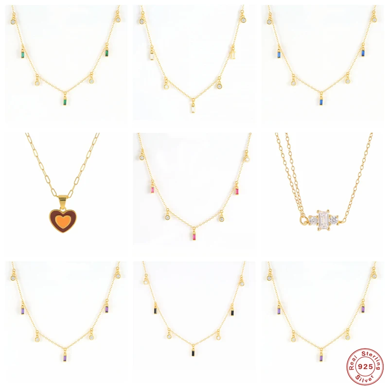 Aide 925 Sterling Silver Colored Blue Pink Zircon Pendants Necklaces For Women Round Crystal Beads Heart Charm Necklace Jewelry
Aide 925 Sterling Silver Colored Blue Pink Zircon Pendants Necklaces For Women Round Crystal Beads Heart Charm Necklace Jewelry