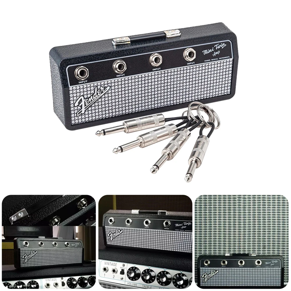 Guitar Key Holder Wall Mounted Guitar Wall Keychain Retro Radio Style 4 Plugs Key Storage Jack Rack Hanger Home Decoration
Guitar Key Holder Wall Mounted Guitar Wall Keychain Retro Radio Style 4 Plugs Key Storage Jack Rack Hanger Home Decoration