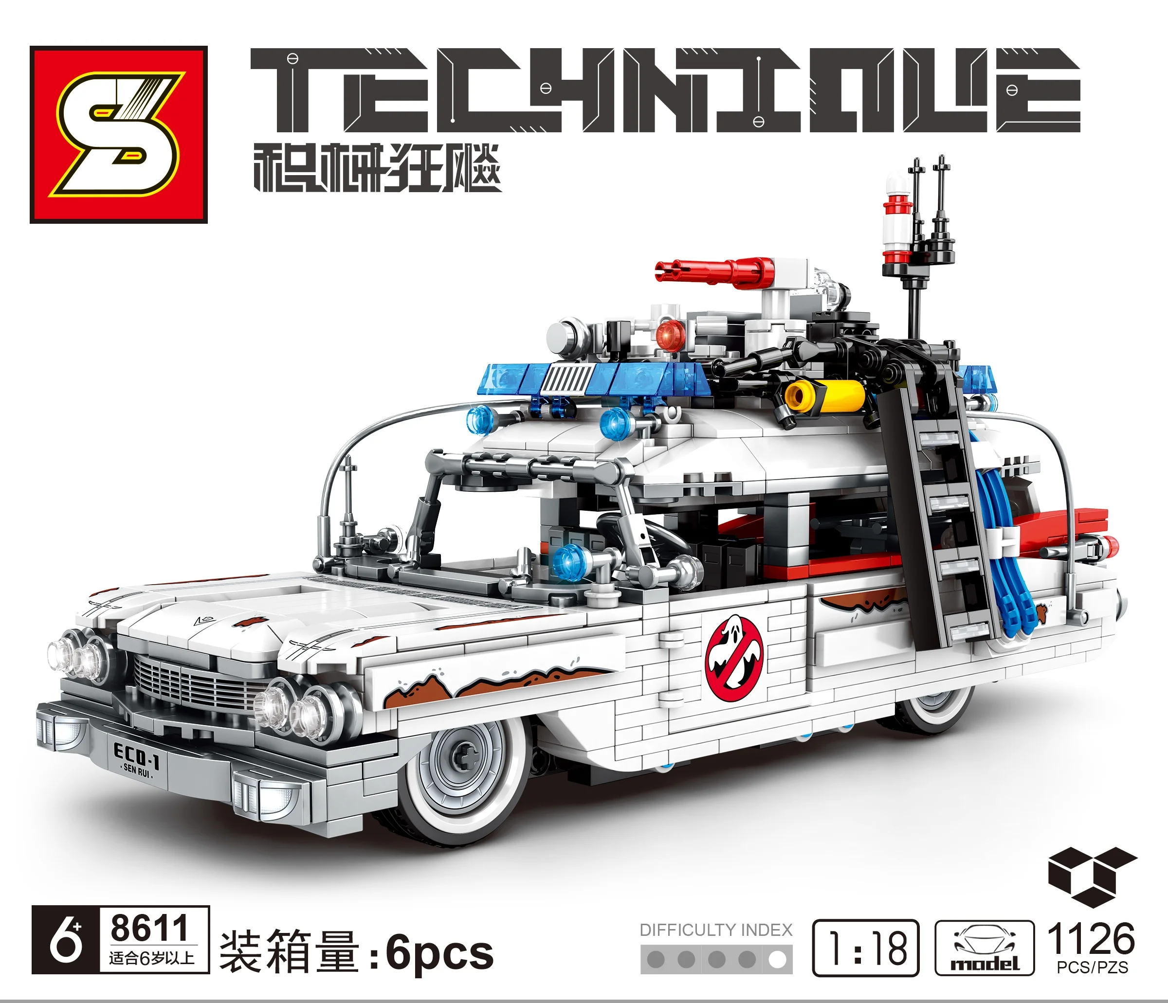 8611 Ghostbusters High-Tech Moc Famous Car Building Blocks Model Bricks Creator Toys for Boys Gift Movie Film Buffy
8611 Ghostbusters High-Tech Moc Famous Car Building Blocks Model Bricks Creator Toys for Boys Gift Movie Film Buffy