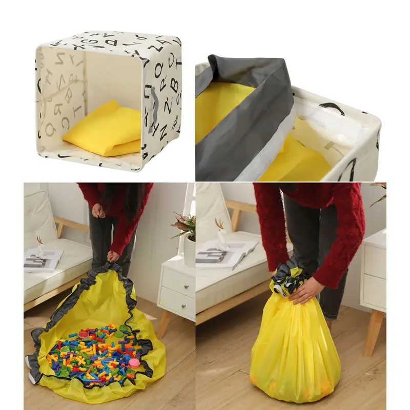Kids Play Toy Clean-up and Storage Bag Container Multifunctional Portable Toys Storage Bean Bag Waterproof Organizer Bucket Bags
Kids Play Toy Clean-up and Storage Bag Container Multifunctional Portable Toys Storage Bean Bag Waterproof Organizer Bucket Bags