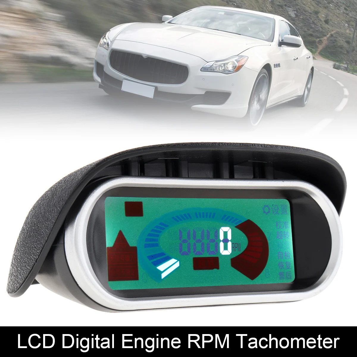 Universal 12V / 24V LCD Digital Display 50-9999RPM Tachometer Tacho Gauge Meter RPM Hour Meter Guage for Car Truck Motorcycle
Universal 12V / 24V LCD Digital Display 50-9999RPM Tachometer Tacho Gauge Meter RPM Hour Meter Guage for Car Truck Motorcycle