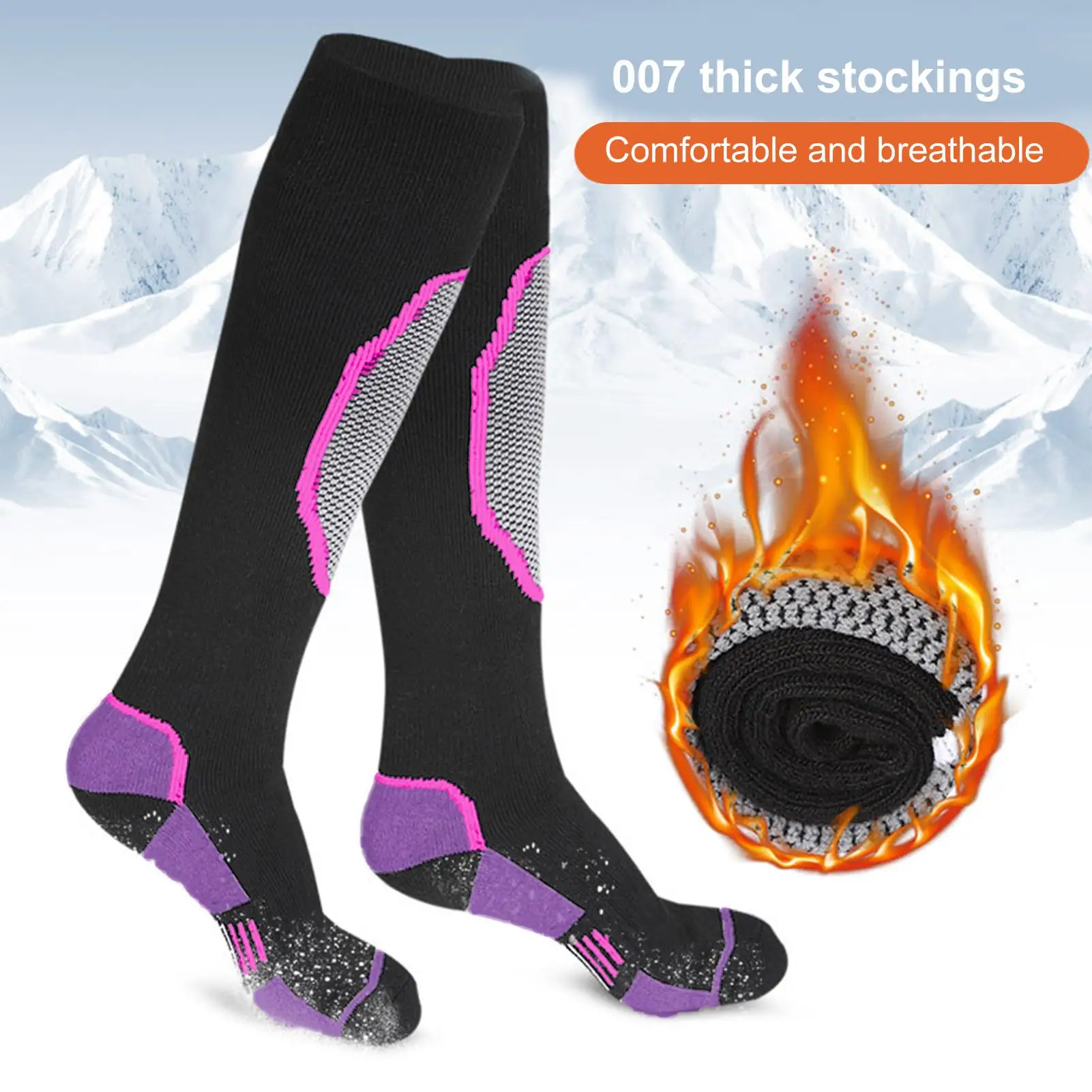 1 Pair Women Outdoor Skiing Snowboarding Thickened Warm Stocking Snow Socks
1 Pair Women Outdoor Skiing Snowboarding Thickened Warm Stocking Snow Socks