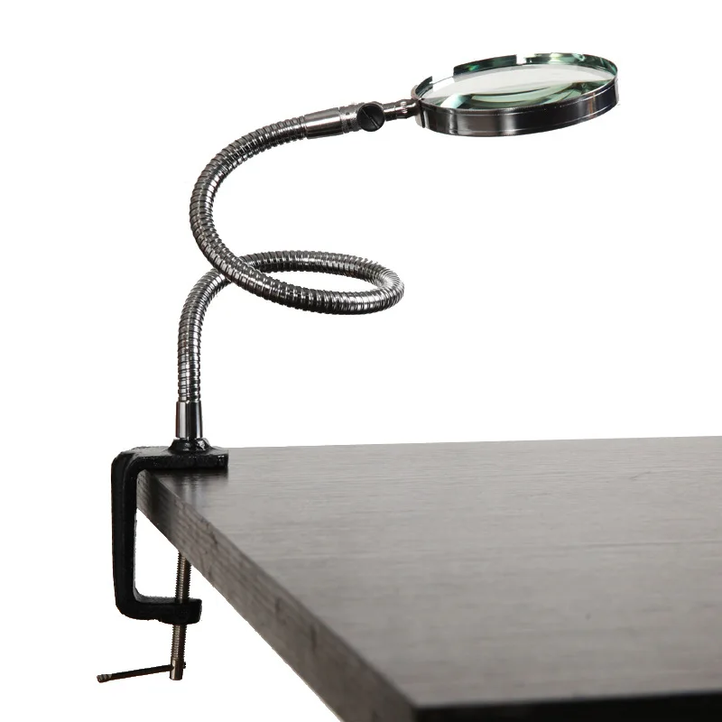 100mm Clip-on Metal Hose Glass Magnifier Desktop Magnifier 3X for Students Elderly Reading Analysis Optical Instruments Supplies
100mm Clip-on Metal Hose Glass Magnifier Desktop Magnifier 3X for Students Elderly Reading Analysis Optical Instruments Supplies