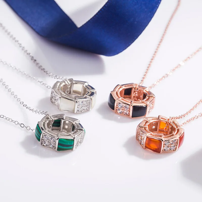 S925 Sterling Silver Necklace For Women's Birthday Party BV Gifts For Girlfriend Inlaid With Zircon Chain Fashion Charm
S925 Sterling Silver Necklace For Women's Birthday Party BV Gifts For Girlfriend Inlaid With Zircon Chain Fashion Charm