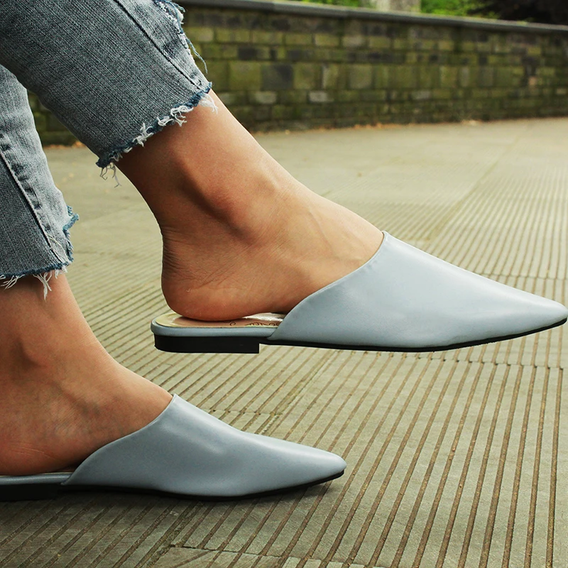 2023 Summer Flats Lady Sandals Slippers Soild Color Slip On Pointed Toe Women Mules Outdoor Slipper Shoes Woman Slides
2023 Summer Flats Lady Sandals Slippers Soild Color Slip On Pointed Toe Women Mules Outdoor Slipper Shoes Woman Slides