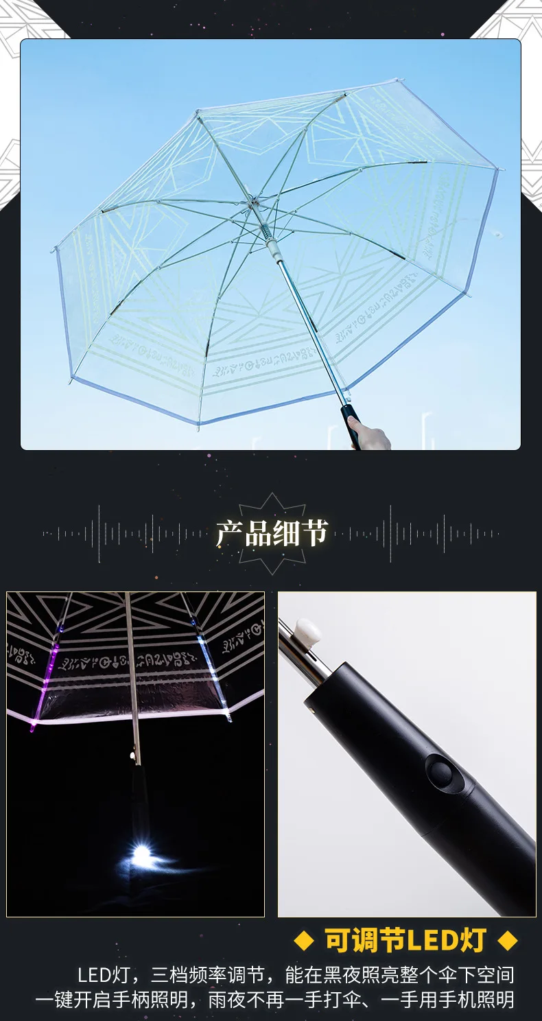 Cosplay Card Captor Sakura Sailor Moon Magic Array Anime Action Figure Luminous LED Folding Geometric Transparent Umbrella Toy
Cosplay Card Captor Sakura Sailor Moon Magic Array Anime Action Figure Luminous LED Folding Geometric Transparent Umbrella Toy
