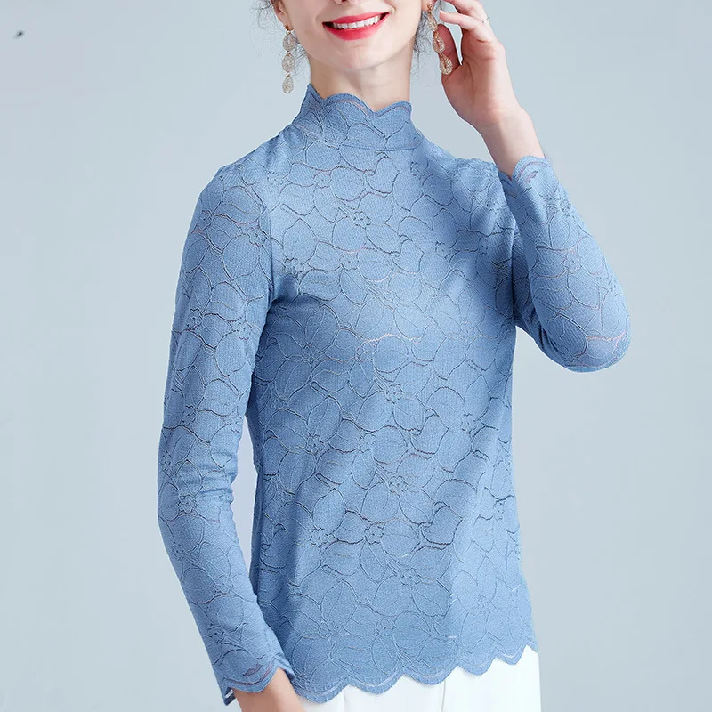 Новинка 2021, осенняя однотонная женская футболка с длинным рукавом, Ажурные кружевные топы, Свободная Женская одежда
Новинка 2021, осенняя однотонная женская футболка с длинным рукавом, Ажурные кружевные топы, Свободная Женская одежда