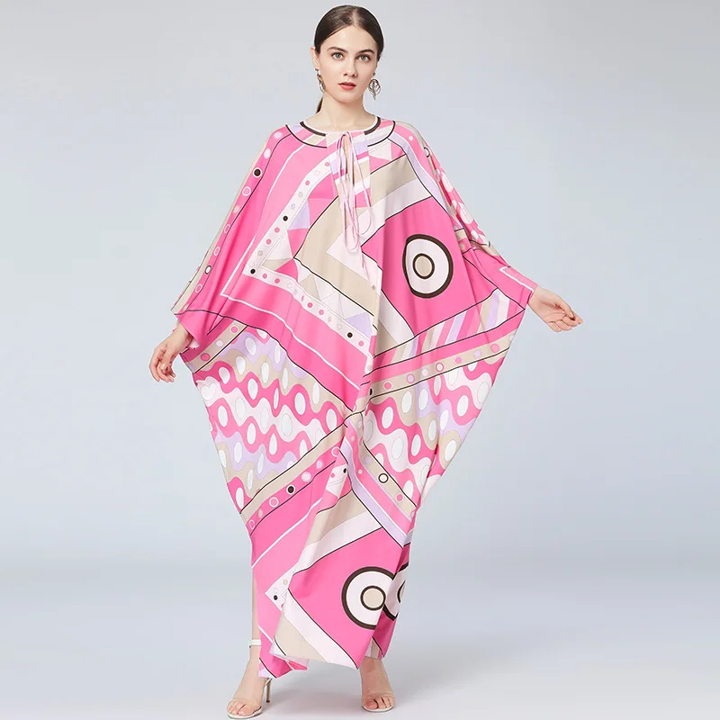 Cross-Border 2021 Spring New Slim Fit Slimming plus Women's Clothing Dubai Muslim Loose Robe Print Dress
Cross-Border 2021 Spring New Slim Fit Slimming plus Women's Clothing Dubai Muslim Loose Robe Print Dress