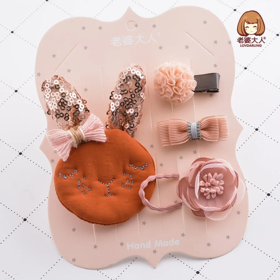 Korean Style Fabric Bunny Sequined Crown Bow Flower Children's Hairpin Set Birthday Gift
Korean Style Fabric Bunny Sequined Crown Bow Flower Children's Hairpin Set Birthday Gift