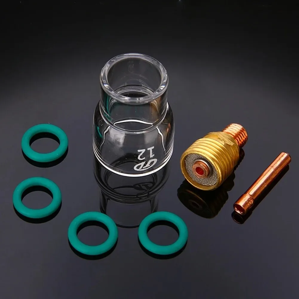 7pcs TIG Welding Torch Nozzle Gas Lens Glass Cups For Torch WP-17/18/26/9/20/25/24 Welder Stubby Collets Body Accessories
7pcs TIG Welding Torch Nozzle Gas Lens Glass Cups For Torch WP-17/18/26/9/20/25/24 Welder Stubby Collets Body Accessories