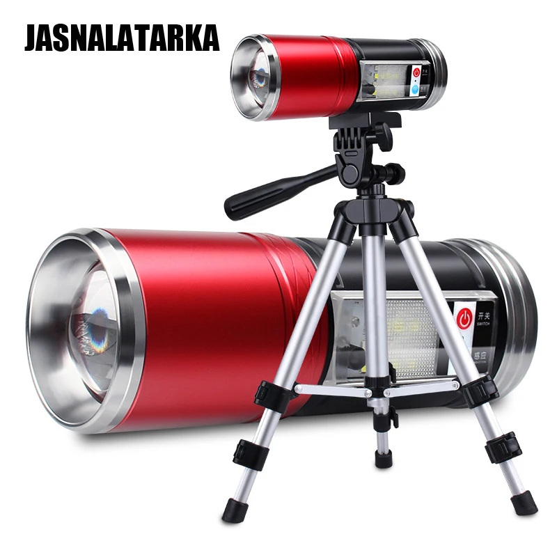 LED Flashlight Five Lights Source USB Recharge Night Fishing Outdoor Lamp Induction Strong Bright Home High Power Laser Gun Lamp
LED Flashlight Five Lights Source USB Recharge Night Fishing Outdoor Lamp Induction Strong Bright Home High Power Laser Gun Lamp