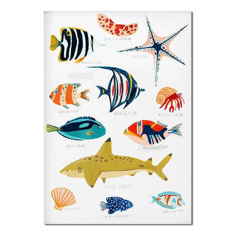 Animal Canvas Painting Nordic Style Painted Pea Fat Head Fish with Shell English Background Poster Living Room Decoration
Animal Canvas Painting Nordic Style Painted Pea Fat Head Fish with Shell English Background Poster Living Room Decoration