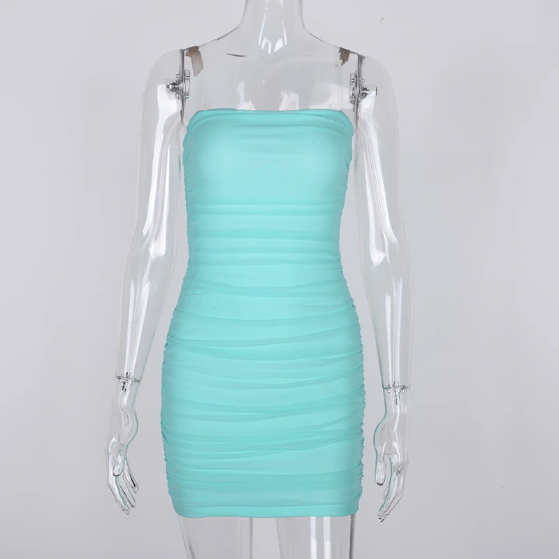 Women Mini Slim Fit Ruched White Dress 2 Layers Summer Party Dress 2020 Female Strap Mesh Pleated Bodycon Sexy Club Party Dress
Women Mini Slim Fit Ruched White Dress 2 Layers Summer Party Dress 2020 Female Strap Mesh Pleated Bodycon Sexy Club Party Dress