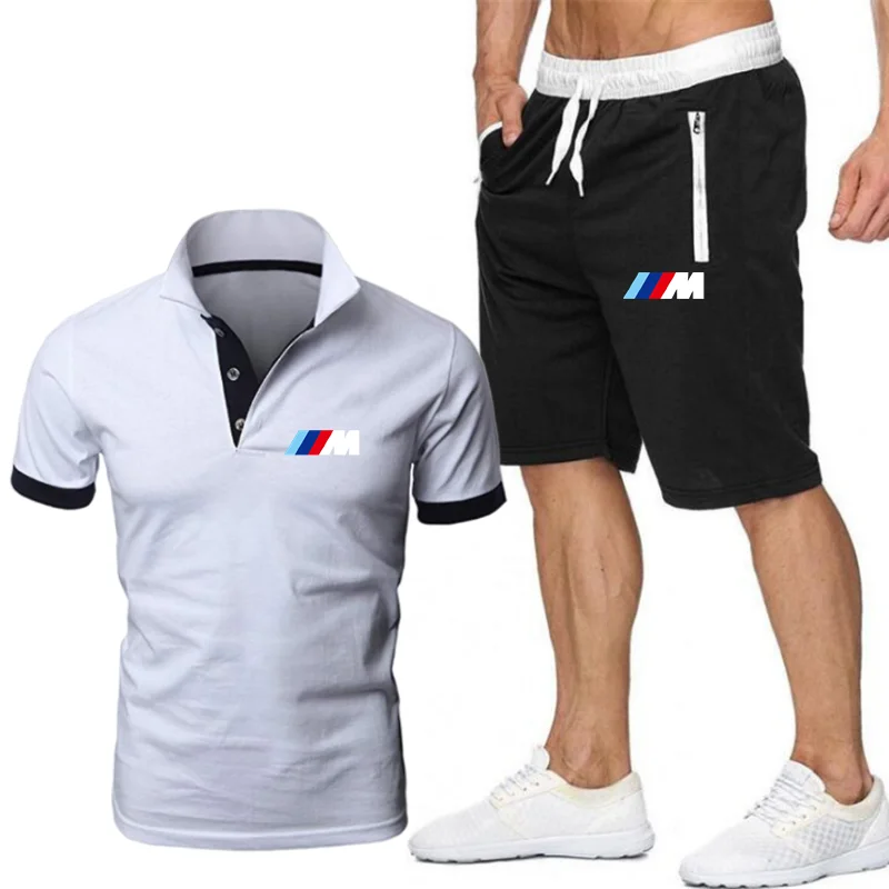 2 Piece Set Men's BMW T-shirt Shorts Summer Polo Short-sleeved Trousers Thin Pants Sportswear Men's Basketball Shirt
2 Piece Set Men's BMW T-shirt Shorts Summer Polo Short-sleeved Trousers Thin Pants Sportswear Men's Basketball Shirt