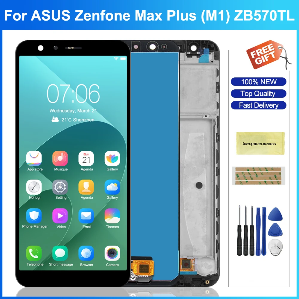 For ASUS ZenFone Max Plus M1 ZB570TL X018DC X018D LCD Display Touch Screen Digitizer Assembly Parts For ASUS ZB570TL Screens
For ASUS ZenFone Max Plus M1 ZB570TL X018DC X018D LCD Display Touch Screen Digitizer Assembly Parts For ASUS ZB570TL Screens