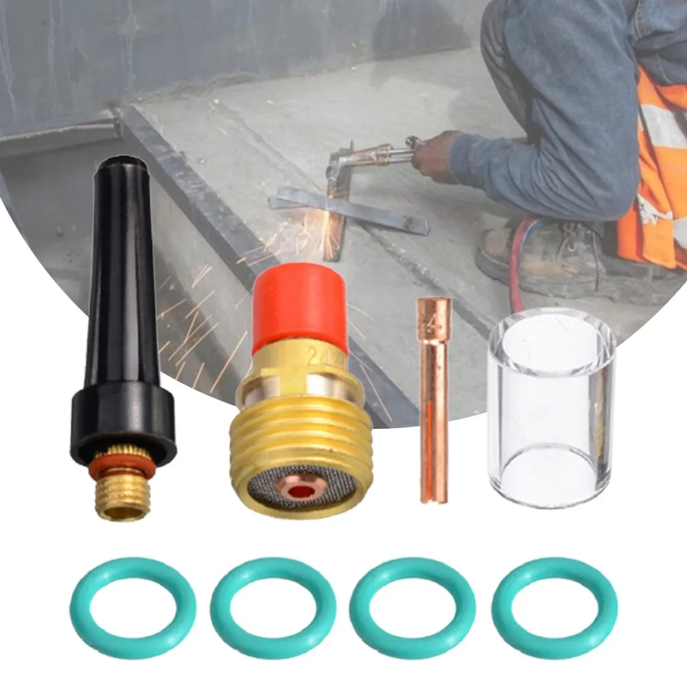 8pcs 10 Pyrex Glass + 2.4mm Chuck Collets Body Gas Lens With O-ring Kit For WP9/20/25/24 Tig Welding Torch
8pcs 10 Pyrex Glass + 2.4mm Chuck Collets Body Gas Lens With O-ring Kit For WP9/20/25/24 Tig Welding Torch