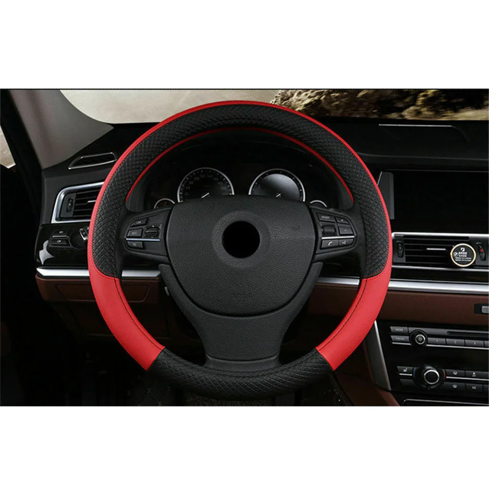 Car Steering wheel cover SUV Protector Breathable PU Leather Non-slip Anti-Skid Luxury 1 Pcs
Car Steering wheel cover SUV Protector Breathable PU Leather Non-slip Anti-Skid Luxury 1 Pcs