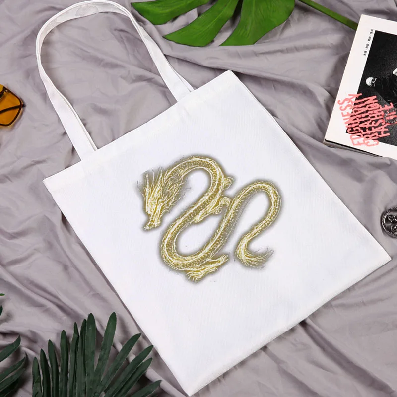Chinese dragon Shoulder Bags Tote Bag Women 2021 Women's Beach Bag Shoppers Shopper With Anime Women's Handbags Fashion
Chinese dragon Shoulder Bags Tote Bag Women 2021 Women's Beach Bag Shoppers Shopper With Anime Women's Handbags Fashion