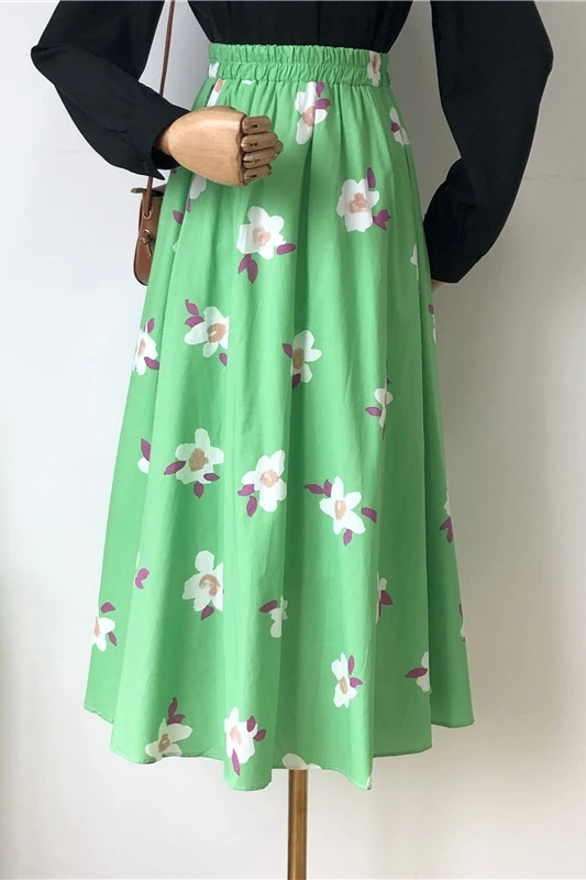 Western Style Reduced Age White Print Skirt Female 2021 Summer Art High Waist A-Line Mid-Length Pleated Skirt
Western Style Reduced Age White Print Skirt Female 2021 Summer Art High Waist A-Line Mid-Length Pleated Skirt