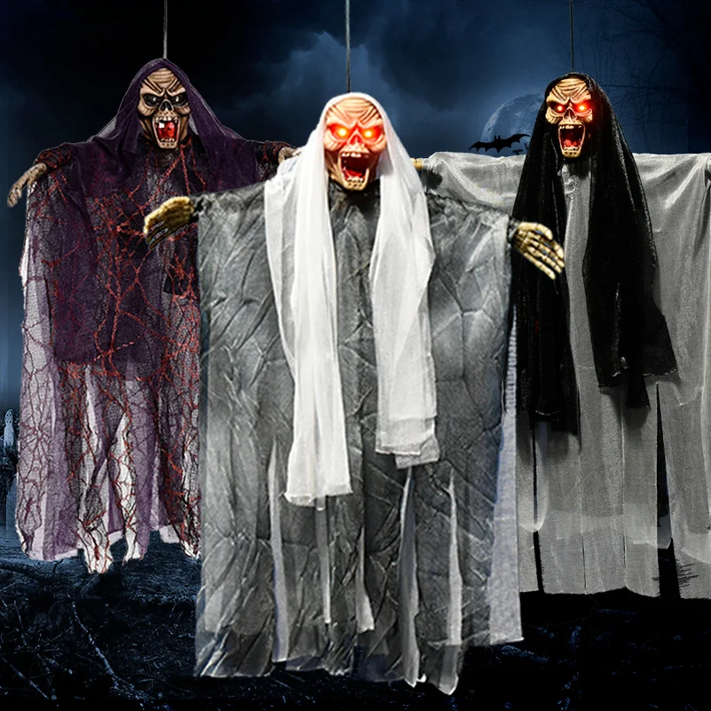 Halloween Arrangement Home Decoration Haunted House Electric Halloween Spooky Ghosts Scary Skull Halloween Hanging Ghosts
Halloween Arrangement Home Decoration Haunted House Electric Halloween Spooky Ghosts Scary Skull Halloween Hanging Ghosts