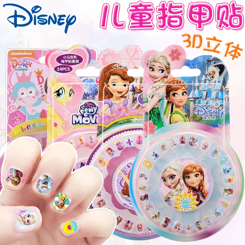 Disney Sticker for kids gift Frozen elsa and Anna Child nail stickers snow White Sofia Classic Toys | Игрушки и хобби